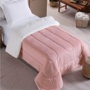 Ver imagem 3 de Edredom Solteiro Coberdrom Noruega Sherpa-mantinha 1 Peça - Rosa