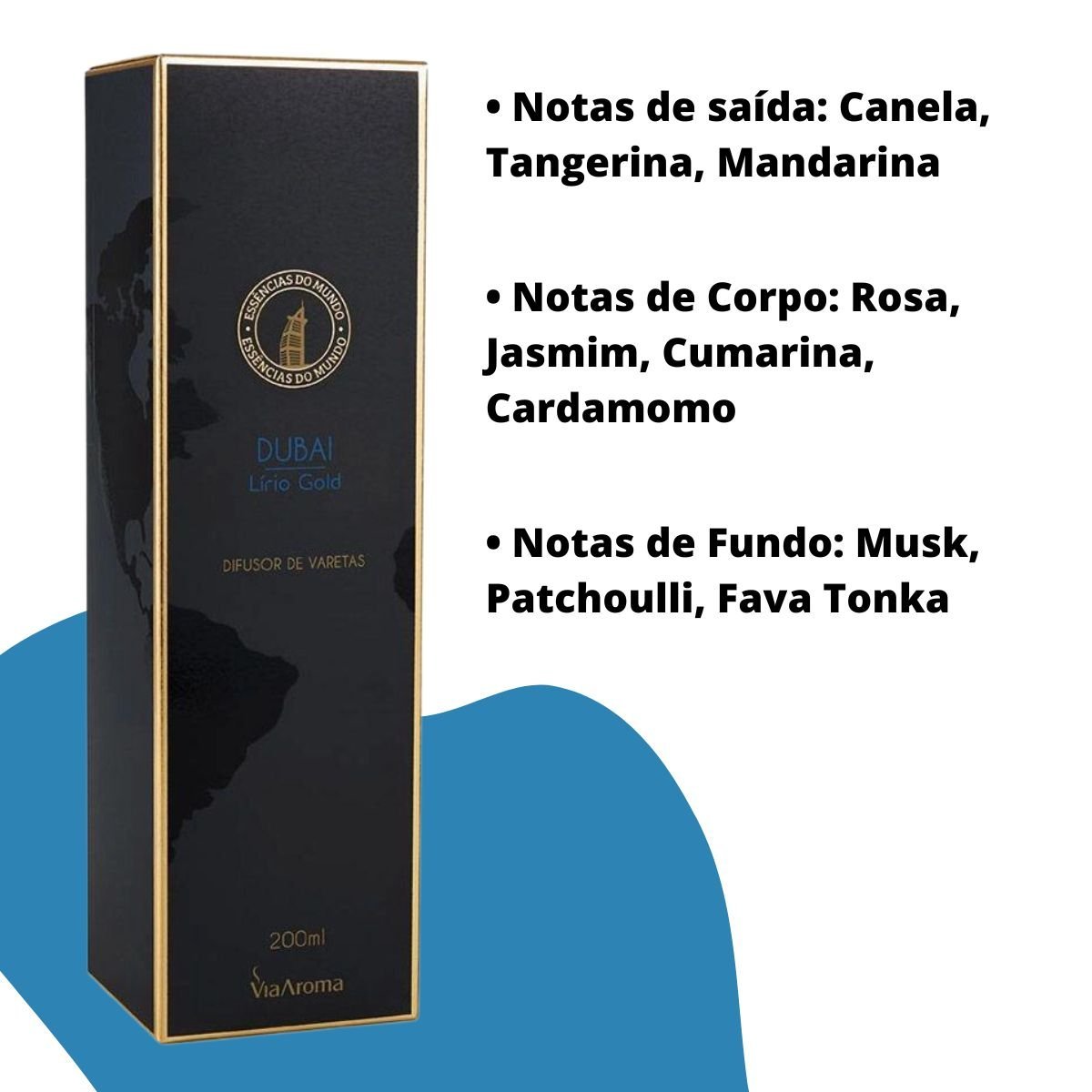 Difusor de Varetas Aromático Essências do Mundo 200ml - Wp Connect Difusor de Varetas Essências do M - 3
