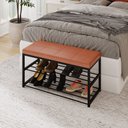 Ver imagem 6 de Sapateira Calçadeira Puff Closet Zuri 85cm 02 Prateleiras New Dallas Whisky - Desk Design