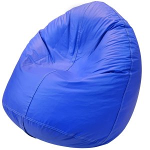 Puff Gota Mariju - Azul Bic - Já com Enchimento - Conforto e Estilo para Sala, Quarto, Escritório, G