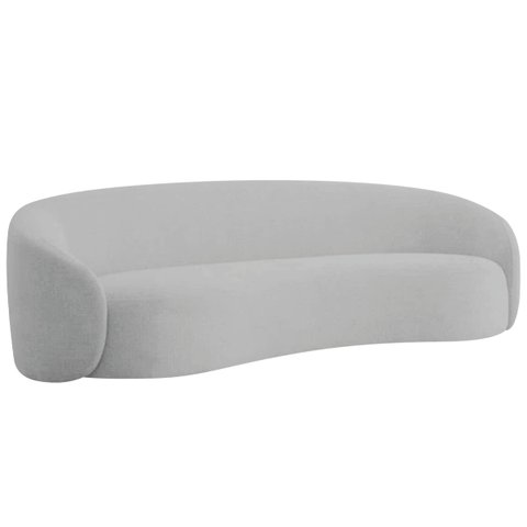Sofá 3 Lugares 180cm Orgânico Luxo Recepção Amore Linho - Doce Sonho Móveis