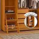 Ver mais imagens de Guarda Roupa Casal 2 Portas de Correr 100% MDF com Pés Dali Branco/Cinamomo/Off White