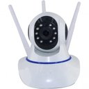 Ver imagem 1 de Câmera Ip 1.3mp 720p Hd Wireless Wifi Audio Sd P2p Hd 3 Antenas .