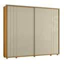 Ver imagem 3 de Guarda Roupa Casal 100% MDF Yescasa 2 Portas de Correr 8 Gavetas Cabideiro Extensível Dali com Pés