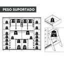 Ver mais imagens de Guarda Roupa Casal 100% MDF Yescasa 2 Portas de Correr 8 Gavetas Cabideiro Extensível Dali com Pés