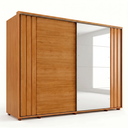 Ver imagem 3 de Guarda-Roupa Casal com Espelho 100% MDF 2 Portas de Correr 8 Gavetas Yescasa Marrom Cinamomo Dali