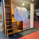 Ver imagem 6 de Guarda Roupa Casal 2 Portas de Correr 100% MDF com Espelho e Pés Dali Yescasa Marrom/Cinamomo