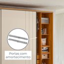 Ver mais imagens de Guarda-Roupa Casal Dali 02 Portas com Espelho Yescasa Marrom/Cumaru/Opala