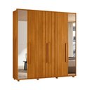 Ver imagem 3 de Guarda-Roupa Casal 6 Portas 100% MDF com Espelhos e Pés Veronese