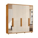 Ver imagem 3 de Guarda-Roupa Casal 6 Portas 100% MDF com Espelhos e Pés Veronese