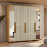 Guarda-Roupa Casal 6 Portas 100% MDF com Espelhos e Pés Veronese - 2