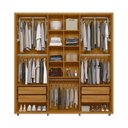 Ver imagem 5 de Guarda-Roupa Casal 6 Portas 100% MDF com Espelhos e Pés Veronese