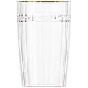 Ver imagem 2 de Copo de Cristal Transparente Fio de Ouro Imperial 370ml 1 Peça - Lyor