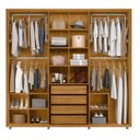 Ver imagem 5 de Guarda-Roupa Casal 6 Portas 100% MDF com Espelhos e Pés Miró Yescasa