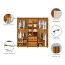 Ver imagem 7 de Guarda-Roupa Casal 6 Portas 100% MDF com Espelhos e Pés Miró Yescasa