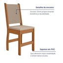 Ver imagem 7 de Kit 8 Cadeiras de Jantar Clara MDF Courino Bege Pallazio