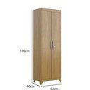 Ver imagem 3 de Armario Multiuso Asteca 2 Portas Com Chave Cinamomo