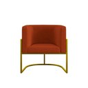 Ver imagem 7 de Kit Sofá 2 Lugares + 2 Poltronas para Recepção Balaqui Terracota