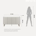 Ver imagem 5 de Buffet para Sala de Jantar com 4 Portas e Pés Champanhe Arcadia