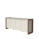 Ver imagem 4 de Buffet para Sala de Jantar 180 Cm com Laterais em Madeira e Gavetas Internas Bristol