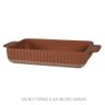 Travessa Cerâmica Terracota 27X14Cm - Florarte - 1