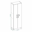 Ver mais imagens de Kit com 2 Armários Multiuso Escritório Nt4020 4 Portas e Prateleiras