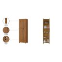 Ver imagem 3 de Kit com 2 Armários Multiuso Escritório Nt4020 4 Portas e Prateleiras