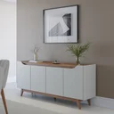 Ver imagem 1 de Buffet para Sala de Jantar 180 Cm com Pés de Madeira e Nichos Pulse