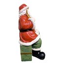 Ver imagem 2 de Papai Noel de Resina Vermelho com Verde 24,5x11cm Florarte 60511001