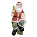 Ver imagem 1 de Papai Noel de Resina Vermelho com Verde 24,5x11cm Florarte 60511001