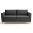 Ver imagem 3 de Sofá 03 Lugares Juliette Suede Base Madeira Castanho - D’Rossi