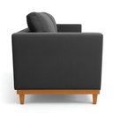 Ver imagem 4 de Sofá 03 Lugares Juliette Suede Base Madeira Castanho - D’Rossi