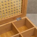 Ver imagem 5 de PORTA CHÁ DE BAMBU PALHINHA 6 DIVISÓRIAS - OIKOS