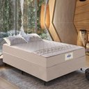 Ver imagem 2 de Cama Box Casal Colchão Molas Vibe 138x188x58cm Gazin Bege