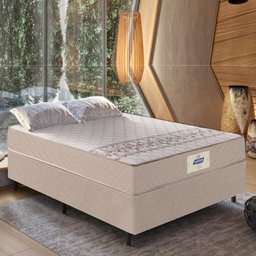 Cama Box Casal Colchão Molas Vibe 138x188x58cm Gazin Bege - 6