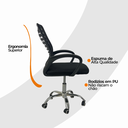 Ver imagem 5 de Kit 4 Cadeiras de Escritorio Esteirinha Mesh Ergonomica