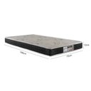 Ver imagem 2 de Colchão Solteiro Anti Alérgico D33 Liso Sleep 78x12cm Cinza/Preto