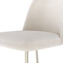 Ver imagem 3 de Banqueta Alta de Aço 107,4cm x 43cm Lucille Branco/Champanhe/Linked