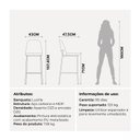 Ver imagem 3 de Banqueta Alta de Aço 107,4cm X 43cm Lucille