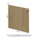 Ver imagem 3 de Conjunto de Portas para Guarda Roupa Módulo Canto Reto 39,5cm Frame CabeCasa MadeiraOriginals