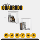 Ver imagem 6 de Kit 2 Nichos Prateleira Quadrado 30x10x30 Decoração - Branco