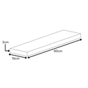 Ver imagem 4 de Kit 2 Prateleiras Retas Decorativas com Suporte Invisível Mdf 60x15 Plancasa:preto Tx