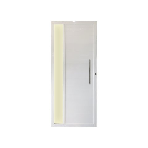 Porta Pivotante Vidro Lateral Direita 210x120 com Puxador e Rolete