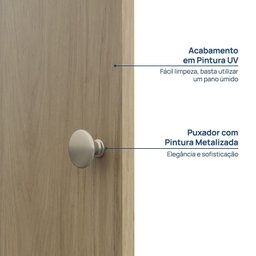 Kit Porta Módulo Canto Reto 120cm Frame Cabecasa Madeiramadeira - 4