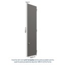 Ver imagem 3 de Conjunto de Portas para Guarda Roupa Módulo Canto Reto 119,5cm Frame CabeCasa MadeiraOriginals