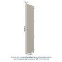 Ver imagem 3 de Conjunto de Portas para Guarda Roupa Módulo Canto Reto 179,5cm Frame CabeCasa MadeiraOriginals Bege/Arenas