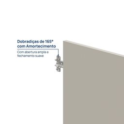 Conjunto de Portas para Guarda Roupa Módulo Canto Reto 179,5cm Frame CabeCasa MadeiraMadeira - 5
