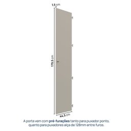 Conjunto de Portas para Guarda Roupa Módulo Canto Reto 179,5cm Frame CabeCasa MadeiraMadeira - 3