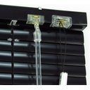 Ver imagem 5 de Persiana Horizontal 25mm Alumínio Crisdan Largura 2,20 X 1,40 Altura Preta