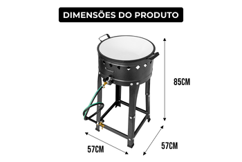 Fritador Fogão Pasteleiro a Gás com Tacho Nº16 - 2